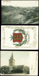 3 CP AFF GB n°106a + 107 (2) obl Guernsey et 1 CP 