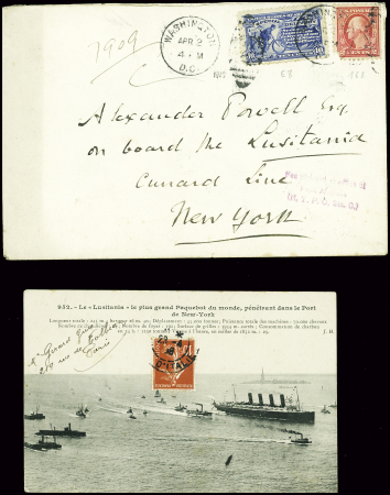 5 CP du paquebot Lusitania torpillé le 7 mai 1915 