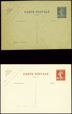 5 entiers CP neuves avec repiquage de Draim bleu o