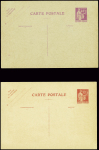 4CP 40c Paix lilas (2) et 90c Paix rouge (2) avec 