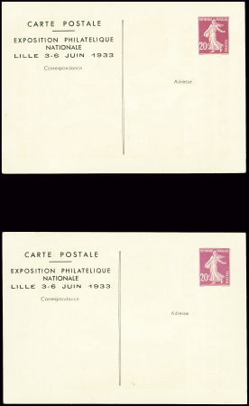 3CP 20c semeuse lilas rose TSC expo nationale Lill