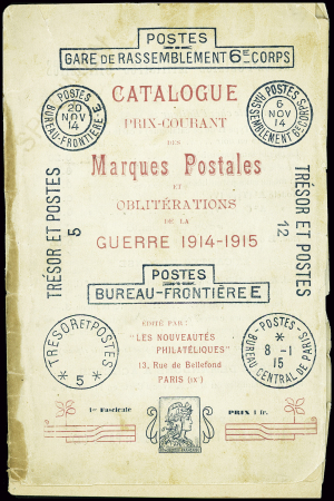 Mini-catalogue prix courant : marques postales et 