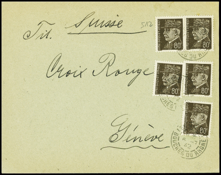 N°512, 5 pièces, obl CAD "Les Milles Bouches du Rh