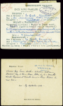 Message Croix-Rouge de fortune AFF n°650, 1F Iris 