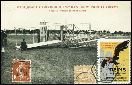 CP "Grand meeting d'aviation de la Champagne (Reim