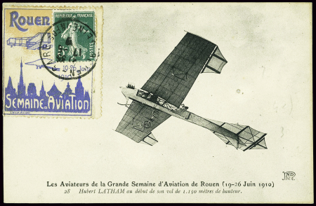 CP "Les aviateurs de la Grande Semaine d'aviation 