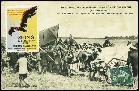 N°137 obl hex "Betheny-aviation" (10.7.10) sur CP 