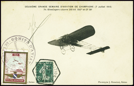 N°137 obl hex "Betheny-aviation Marne" (10.7.10) s