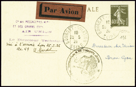 N°193 obl CAD "Bourget aviation Seine" (25.5.26) s