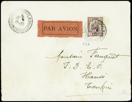 Indochine n°131 obl Saïgon-Central (15.4.30) sur l