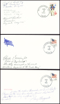 6 lettres (1966 - 1980) avec signatures des membre