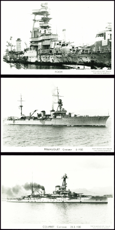 3 lettres : n°322 obl hex "Cuirassé Courbet" (1938