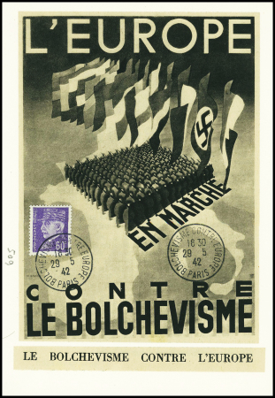 N°509 obl CAD "Bolchevisme contre Europe Paris" (2