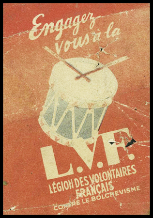 Petit papillon tricolore illustré d'un tambour "En