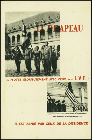 Tract A5 édité en 1944 "Le drapeau, il flotte glor