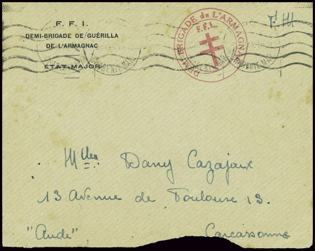 Forces Françaises de l'Intérieur : lettre en franc