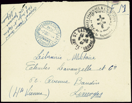 Lettre en franchise avec CAD "St Gaudens Hte Garon