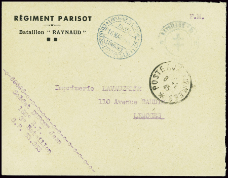 Charente-Maritime : lettre en franchise avec CAD "