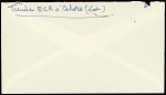 Lettre en franchise avec cachet bleu à croix de Lo