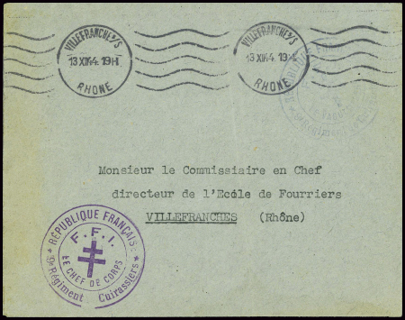 Rhône : Lettre en franchise avec CAD de mende (23.