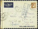 Indochine n°166 obl Hanoï (2.11.39) sur lettre par