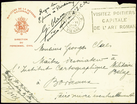 Lettre en frachise avec obl mec "Poitiers RP Vienn