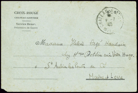 CP bleu clair sur papier souple : avis de capture 