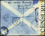 Réunion surchargés France Libre n°209 + 212 + 214,