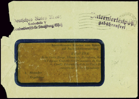 Lettre en franchise (mal ouverte à gauche) avec gr