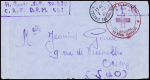 Lettre en franchise de Strasbourg (2.11.45) + cach