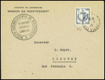 N°734 obl Limoges (1945) sur lettre à en-tête "Lég