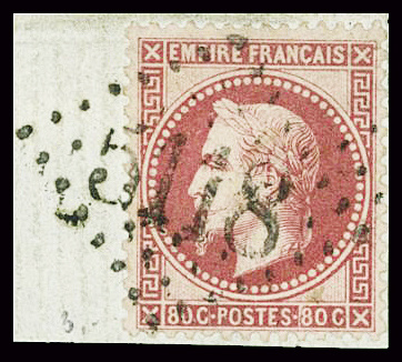 N°32 80c rose obl GC 5118 Yokohama, TB