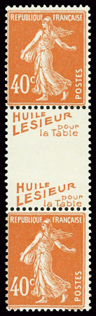 N°194 en paire intervalle double pub "Lesieur", ne