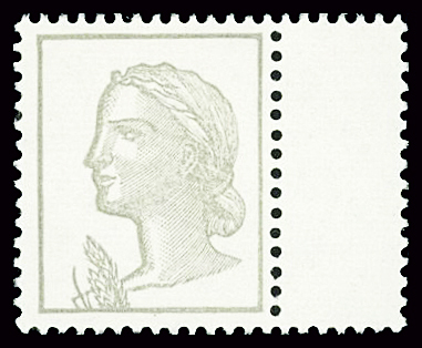 N°1263h, variété rouge omis, neuf **, TB