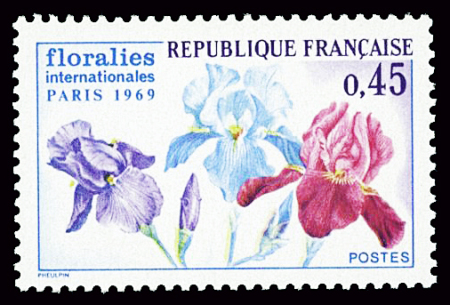 N°1597b, variété fond bleu absent, neuf **, TB