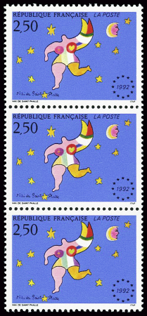 N°2776a variété un ex. sans le vert sur maillot et