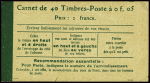 N°137-C9 5c Semeuse vert 40 timbres, neufs **, TB