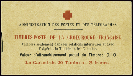 N°147-C1 10c+5c Croix-rouge 20 timbres, neuf **, T