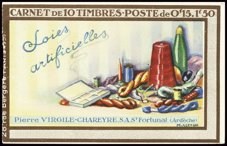 N°189-C1 15c Semeuse Virgile Chareyre 10 timbres, 