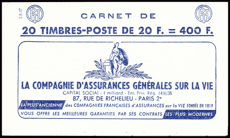 N°1011B-C38 20f Marianne de Muller type II (s 8-5