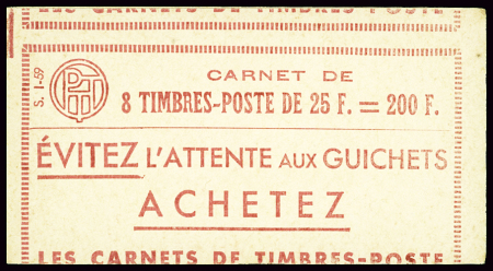 N°1011C-C1c 25f Marianne de Muller couverture à ch