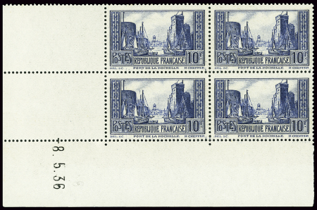 N°261 10F La Rochelle 8-5-36, neuf **, TB