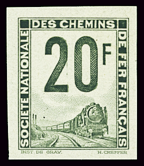 N°11a 20f vert, variété non dentelé, nsg, TB