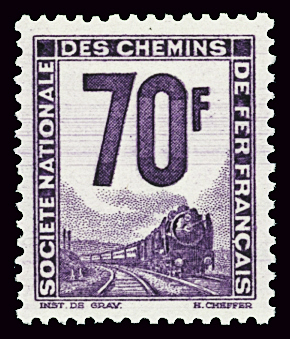 N°17 70f violet, neuf **, TB