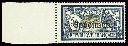 N°123-Cl 3 5f Merson surcharge"spécimen", neuf **,