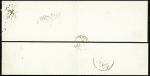 N°1 10c. bistre-jaune, obl. PC 1618 s. Faire-part,