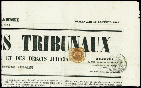 N°26A 2c. rouge-brun, T I, obl. càd rouge IMPRIMES