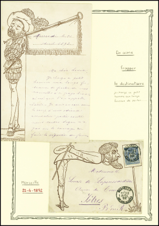 N°90 obl. càd MARSEILLE 22/4/92 s. Env. avec Lettr