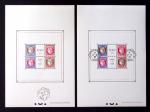 N°348 à 351 Pexip, BF N°3b, 4 ex. obl. dont 3 hors