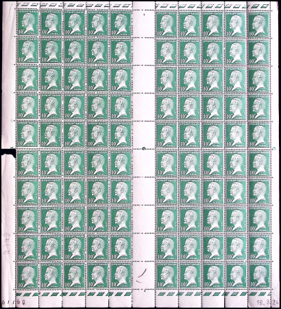 N°170 à 181 Série Pasteur, la série par 100 ex., l